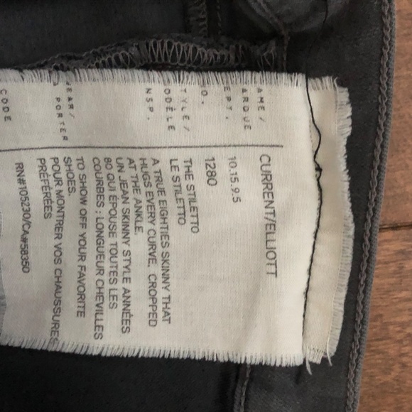 Current/Elliott grey stiletto jeans - Picture 5 of 5